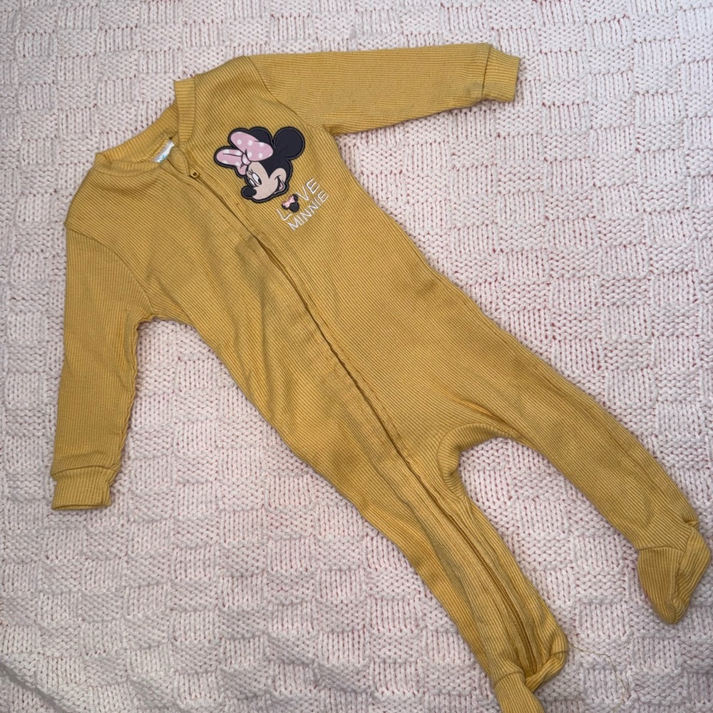 Disney Minnie Mouse Mustard Kids Footie